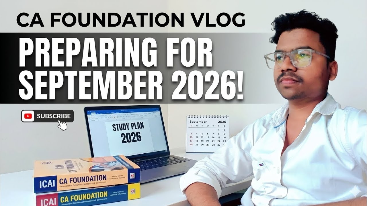 CA Foundation September 2026: My Complete Study Strategy! 📚🔥 | | Day 01 ...