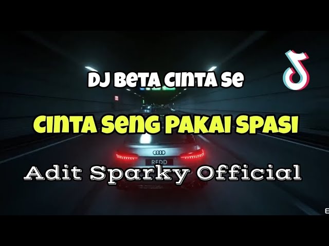 DJ BETA CINTA SE FULLBASS VIRAL TIKTOK‼️CINTA SENG PAKAI SPASI - Adit Sparky Official Nwrmx class=