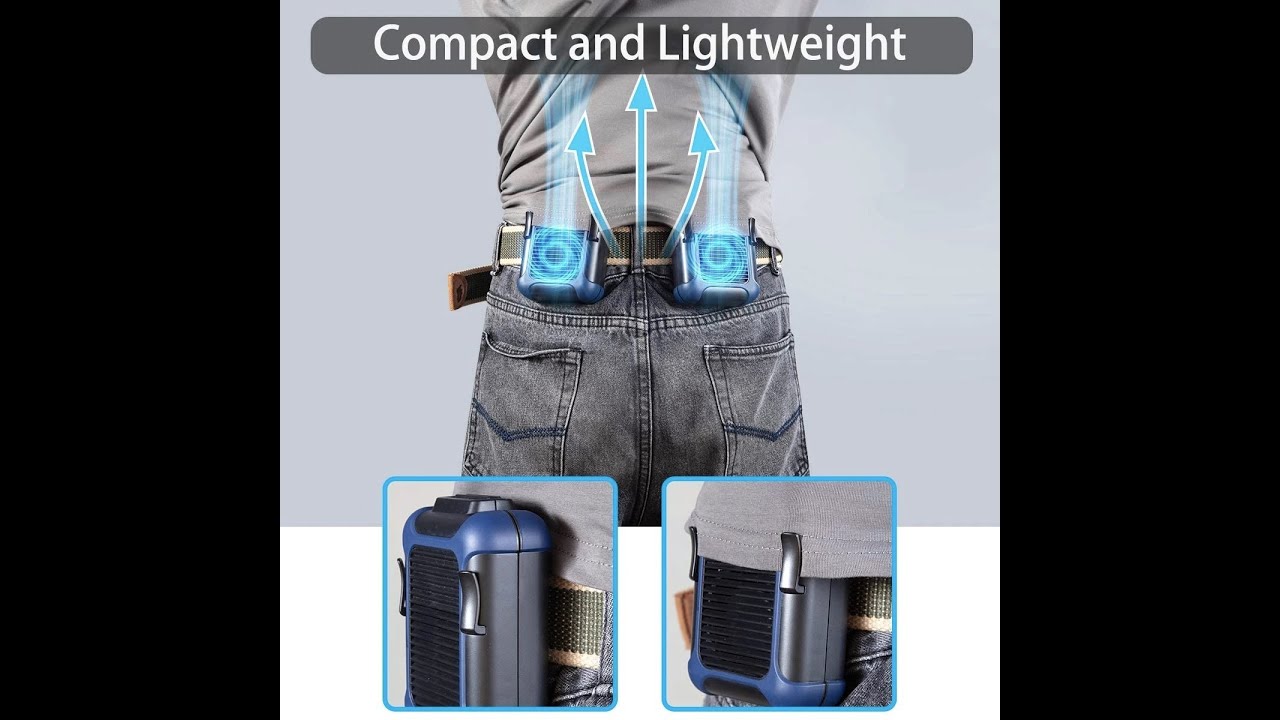 Waist mounted Fan Mini  Air Cooling Hanging Neck Fan