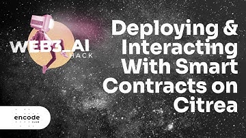 Web3_AI Hackathon: Deploying & Interacting With Smart Contracts on Citrea