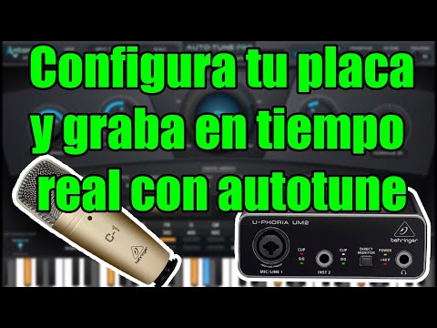 Como configurar placa de sonido 🔊 / Bajar latencia 🎹/ Grabar en tiempo real con Autotune 🎙