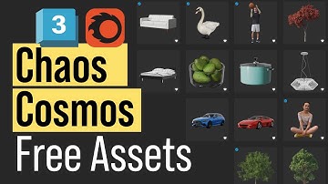 How to Use Chaos Cosmos Library and get Free Assets for Corona Render!