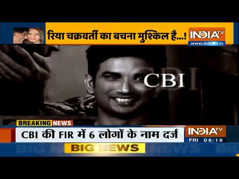 CBI files FIR in Sushant case; names Rhea Chakraborty, 5 others as accused