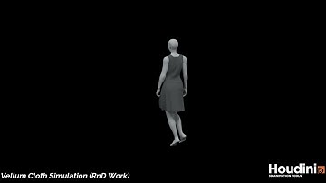 Vellum cloth simulation (RnD Work)