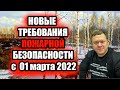 НОВЫЕ ТРЕБОВАНИЯ ПОЖАРНОЙ БЕЗОПАСНОСТИ С 1 МАРТА 2022