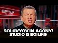 🤯An enraged Solovyov erupted into hysteria in studio! Russians are shouting and causing chaos