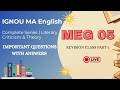 MEG 05 Important Questions 2026 | meg 05 June 2026 important questions with answers REVISION CLASS 1