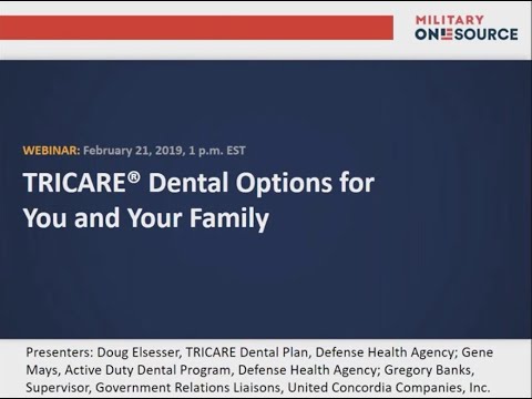 TRICARE Dental Options for You and Your Family