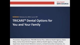 TRICARE Dental Options for You and Your Family