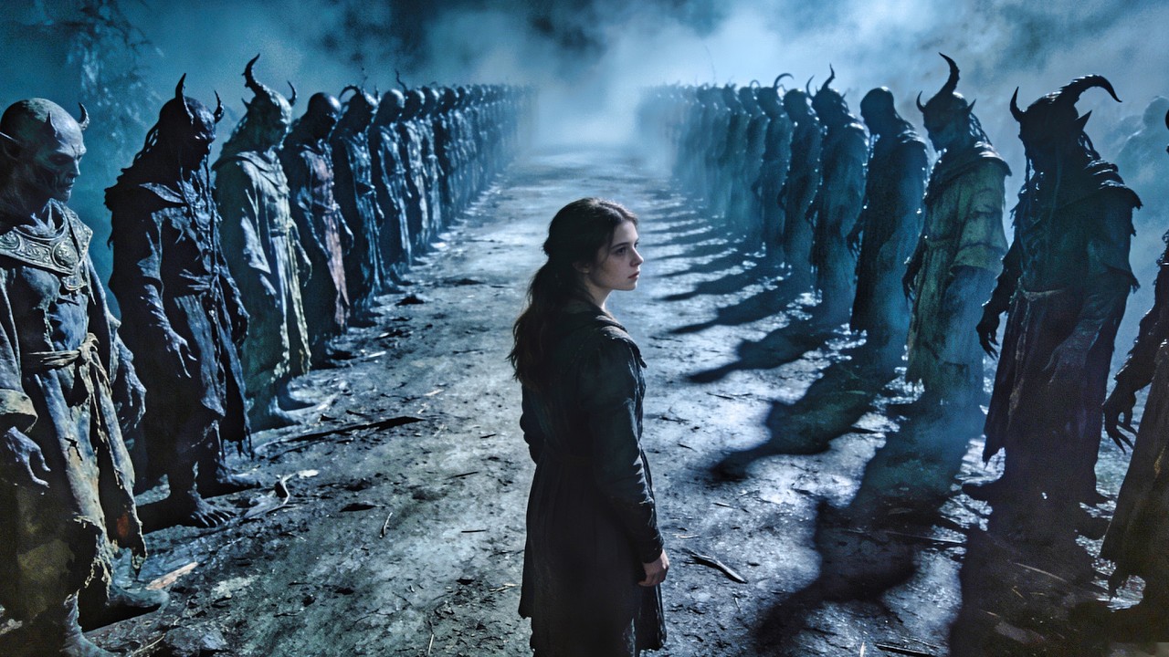 بتلاقي تحت بيتها باب غريب بيدخلها لعالم الشياطين الملعونة !