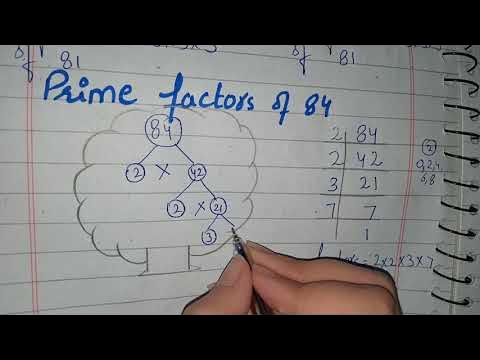 Factor Tree of 84|Prime Factorization of 84 - YouTube