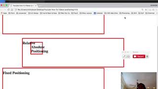 CSS - The positioning properties of a webpage