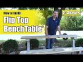 How to build 2x4 basics fliptop bench table  instructional