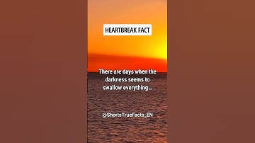 💔 Heartbreak Fact: When the darkness seems to swallow everything... | #shorts #facts #heartbreak