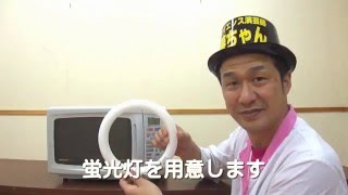 1分間のサイエンスショー｢電子レンジで危ない実験｣～蛍光灯～
