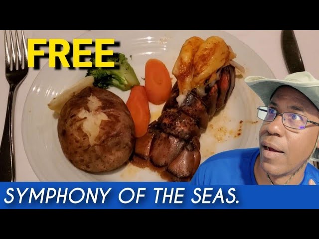 FREE FOOD at Symphony of the Seas- The included Royal Caribbean food we ate.