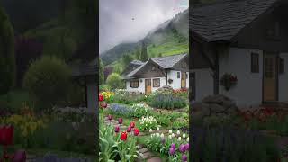 A Peaceful Walk Through a Colorful Mountain Village Garden #refreshing