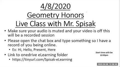 2020 04 08  Geo Hon 10 5 Secant Lines and Segments in Circles