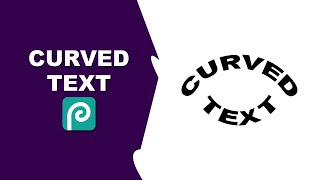 how to make curved text in photopea