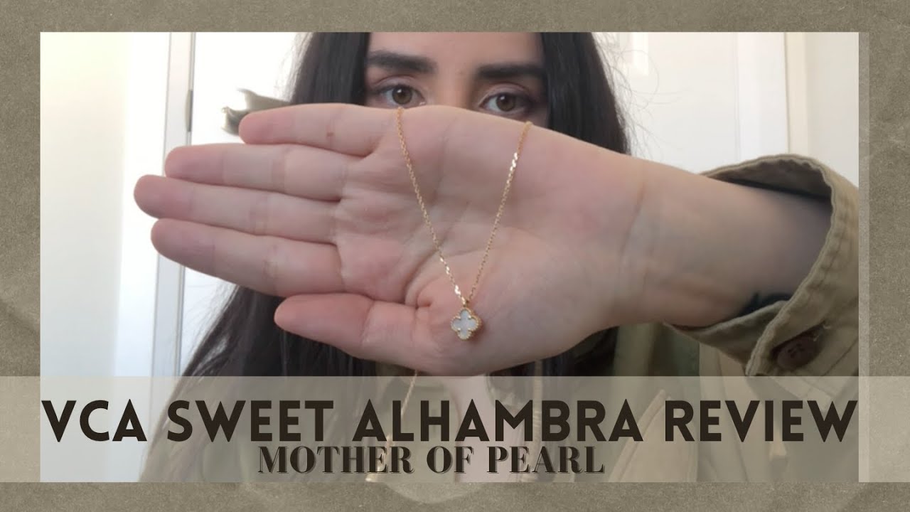 VAN CLEEF & ARPELS SWEET ALHAMBRA NECKLACE MOTHER OF PEARL