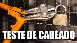 Teste de segurança de Cadeados! Será que conseguimos cortar?