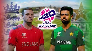 Pakistan's T20 WC 2024 Kit 😍🤩 Warm-up Match Pakistan vs England 🏏 Cricket 24 Gameplay