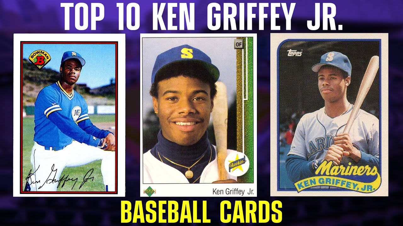 Top 10 Most Valuable Ken Griffey Jr. Rookie Cards!! 