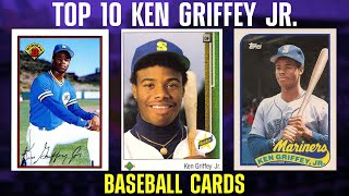 Top 10 Most Valuable Ken Griffey Jr. Rookie Cards!!