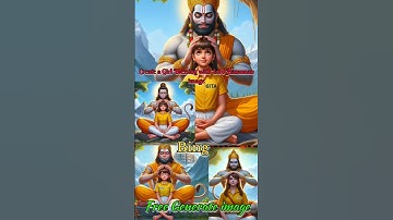 Create a girl blessing with lord Hanuman image | Lord Hanuman image create |Hanuman image bing #bing