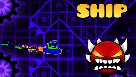 I Built the Ship Part of My Nine Circles Extreme Geometry Dash Level #2