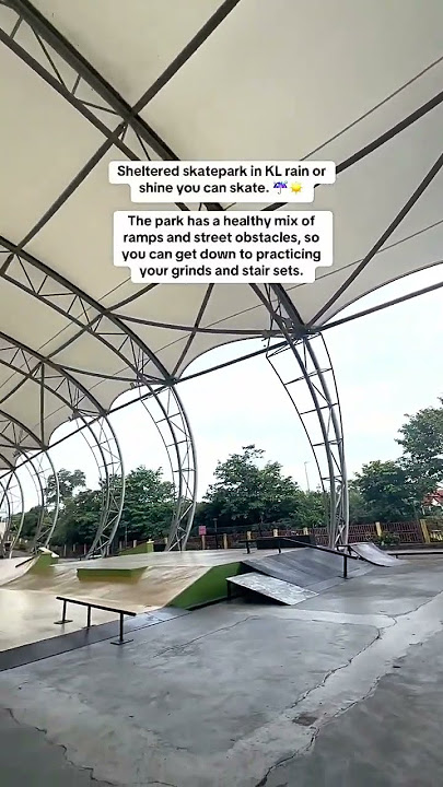 A popular covered skate park exists in Kuala Lumpur Malaysia #skatecommunity #abrahamgasre