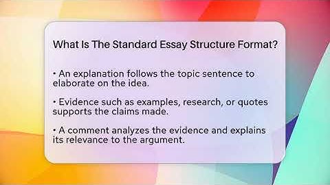 What Is The Standard Essay Structure Format? - Ultimate Study Hacks