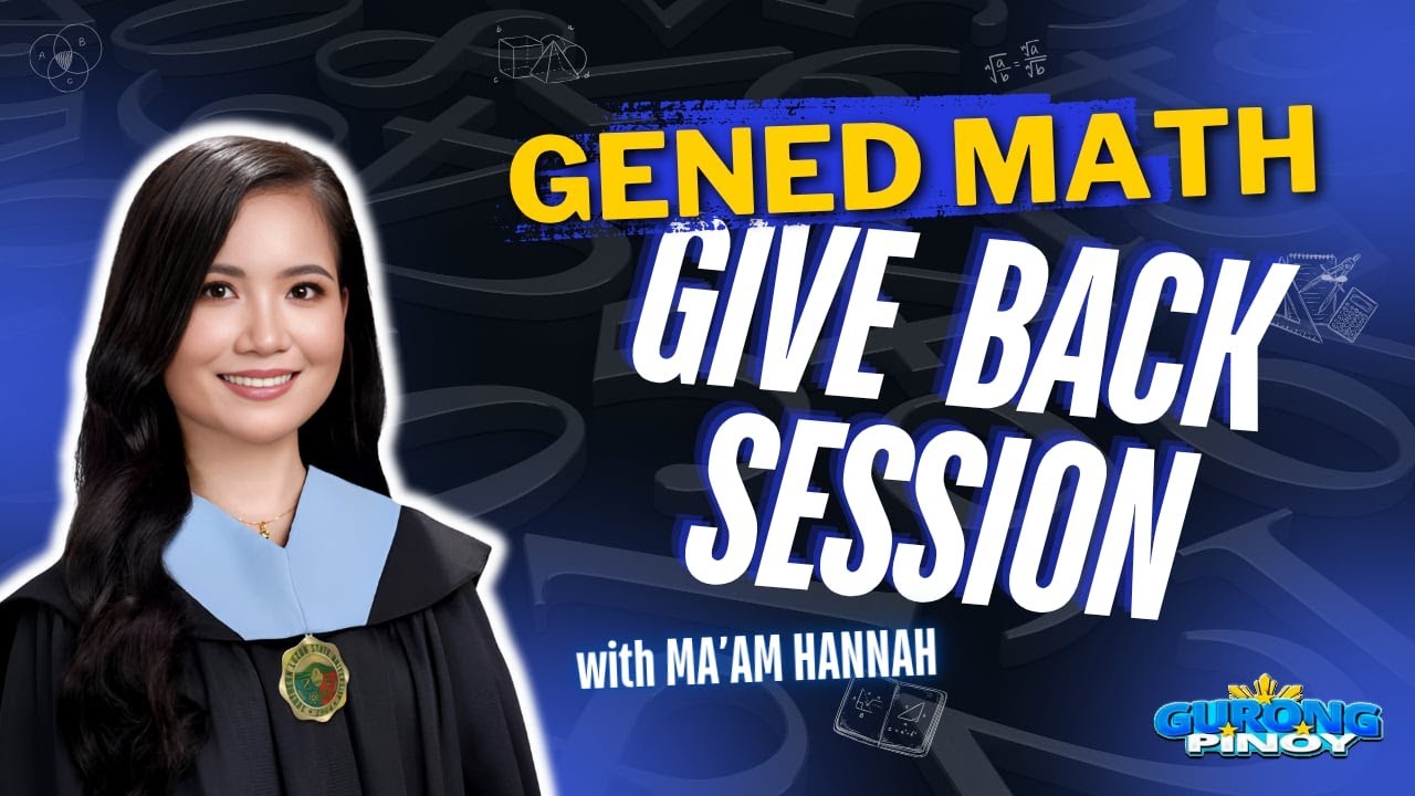 Give Back Session 2:  GenEd Math Discussion (June 20, 2025)