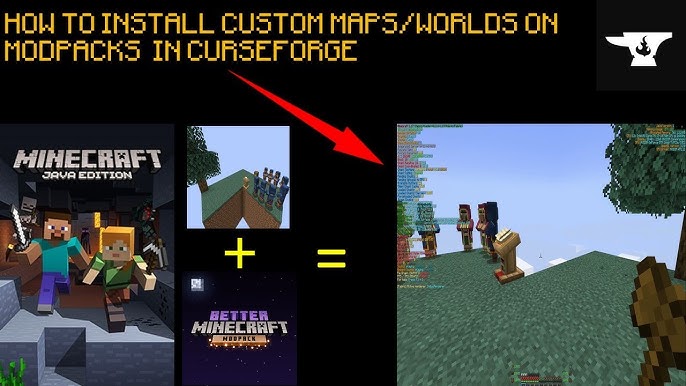 How To Download Maps From Curseforge - Minecraft Java 1.14.4+ Tutorial 