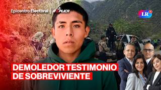 HABLA EL SOBREVIVIENTE DE LA M4S4CR3 DEL VRAEM | EPICENTRO ELECTORAL-RÉPLICA