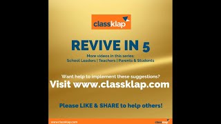 ClassKlap - Revive in 5 - Parents and Students