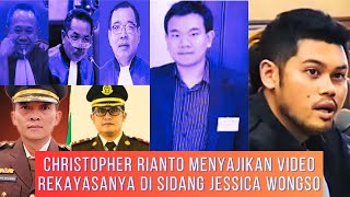 CHRISTOPHER RIANTO MENYAJIKAN VIDEO REKAYASANYA DI SIDANG JESSICA WONGSO