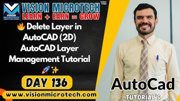 🔥 Delete Layer in AutoCAD (2D) | AutoCAD Layer Management Tutorial 🚀 ✨