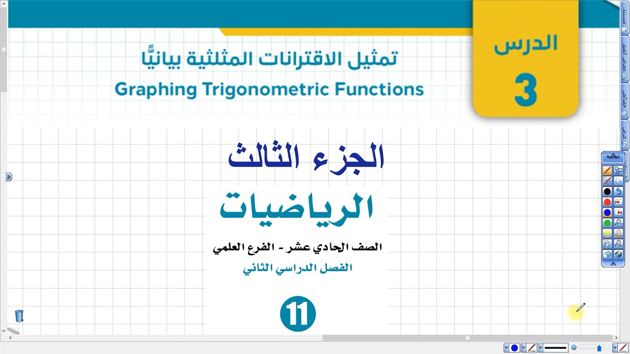 تمثيل الاقترانات المثلثية بيانيا 3 | أول ثانوي علمي وصناعي