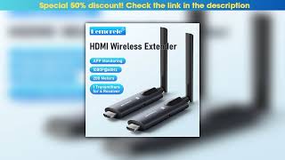 Slide Lemorele 5G 200M Wireless HDMI Transmitter and Receiver Meeting Bluetooth Transmitter Audio f