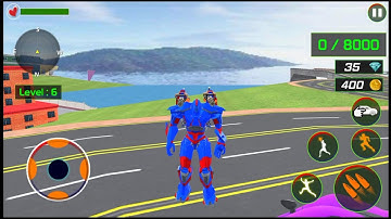 Helicopter Robot Car Games - Android Gameplay #3