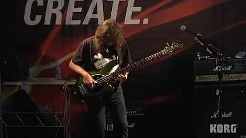 Dave LaRue with a Korg Pandora PX5D at Winter NAMM...