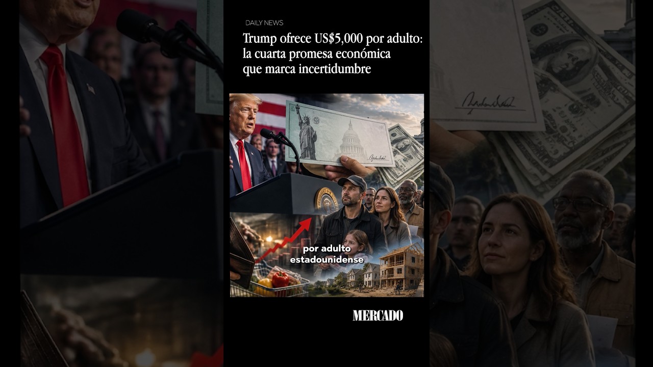 Trump ofrece US$5,000 por adulto la cuarta promesa económica que a marca incertidumbre
