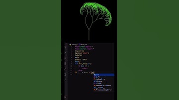 Draw a Tree Using Python Turtle 🎄  #correctcoding #coding #foryou #shorts #oualicode