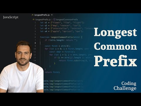 Longest Common Prefix JavaScript Coding Challenge Interview Solution