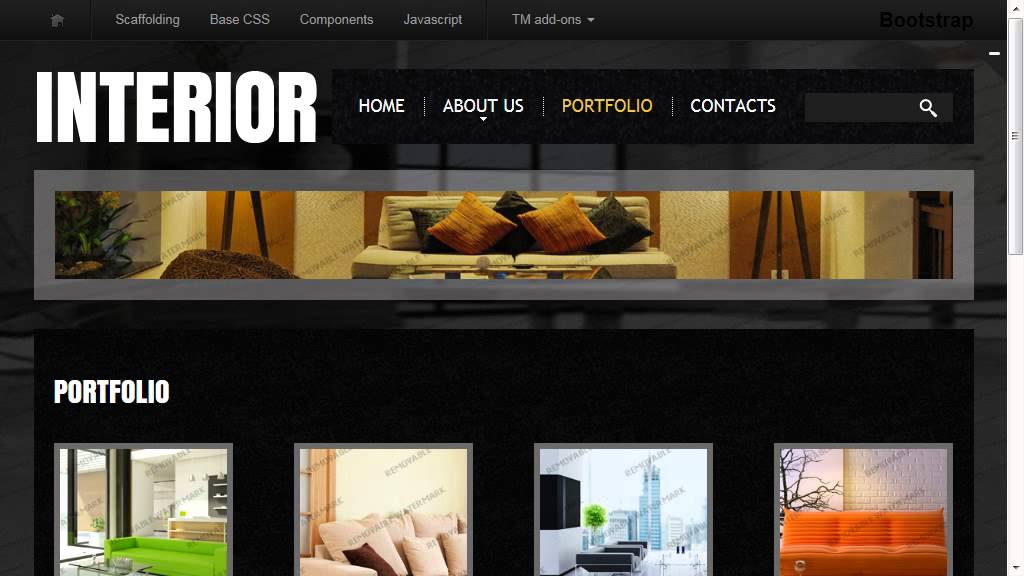 Interior Design Responsive Website Template - YouTube