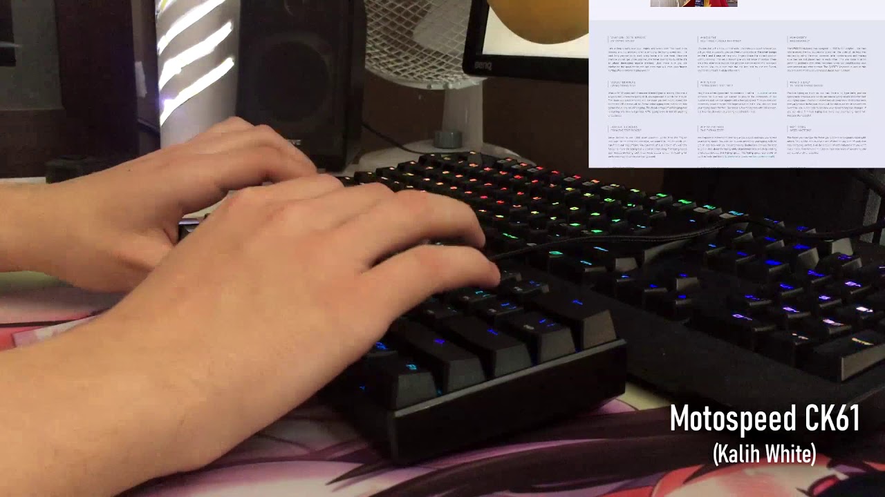 Kalih White vs Razer Green Switch Sound Comparison