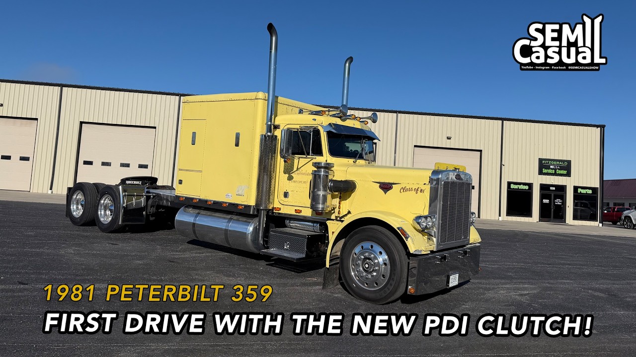 1981 Peterbilt 359.... Huge Difference with the New PDI Clutch