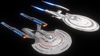 Constitution iii class v Excelsior ii class Size Comparison