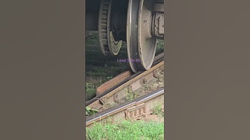 Wheels passed check rail and turnout crossover flange. #train #shorts #railway